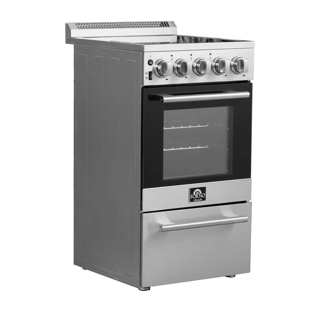 Forno 20" Stainless Steel Freestanding Electric Range with Sabbath Mode