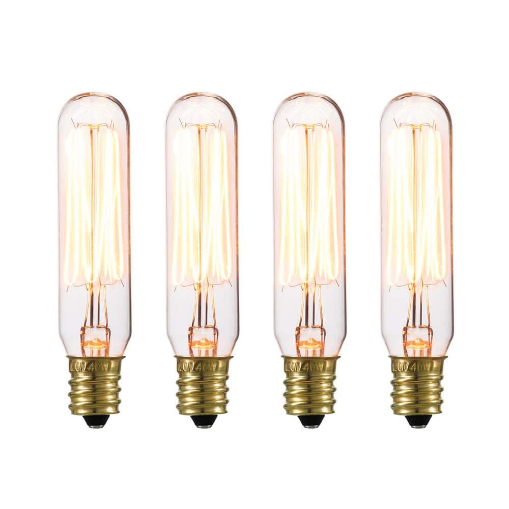 40 Watt T6 Tube Dimmable Cage Filament Vintage Edison Incandescent Light Bu