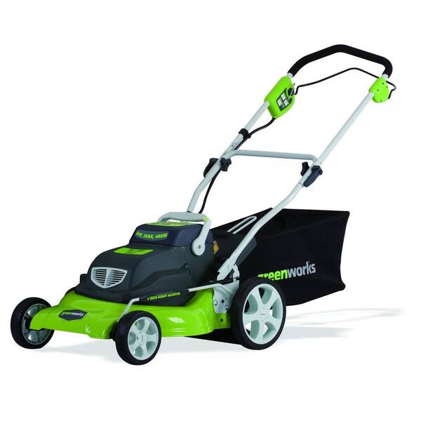 Green Works 20 in. 24-Volt 3-in-1 Cordless Lawn Mower-DISCONTINUED