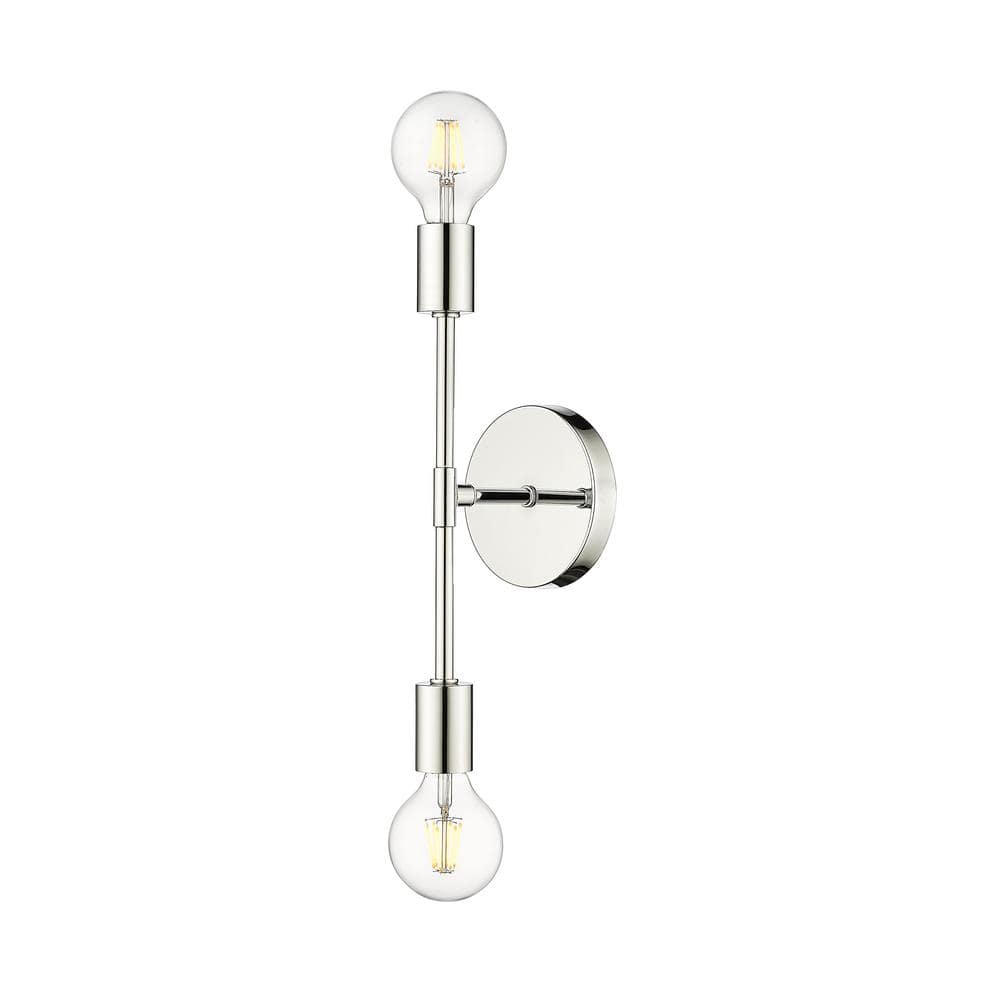 Z Lite 731-2S-CH 4.75 in. Modernist Two Light Wall Sconce  Chrome