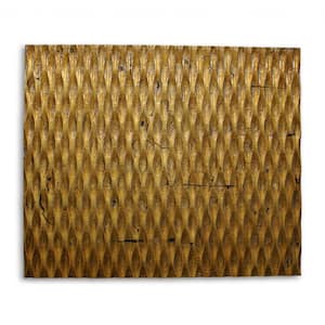 Mariana Indoor Gold Metallic Ridge Wall Decor