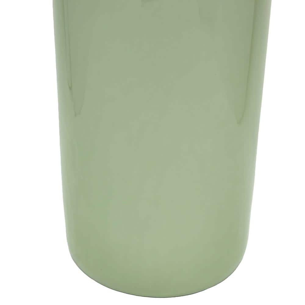 24" Celadon Green Porcelain Umbrella Stand