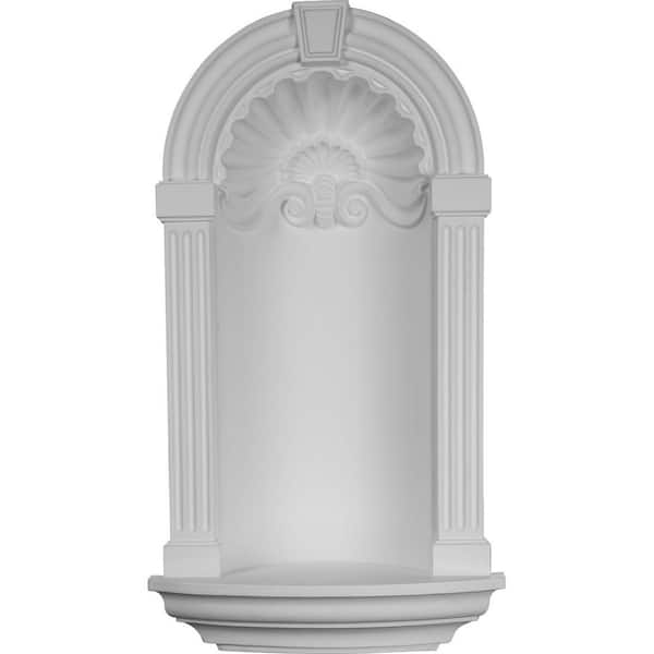 17-3/4 in. x 8-7/8 in. x 31-1/2 in. Primed Polyurethane Recessed Mount Ashford Wall Niche
