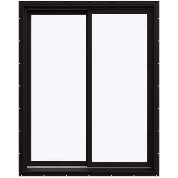 JELD-WEN 47.3125 in. x 59.5625 in. W-5500 Left-Hand Sliding Wood Clad Window