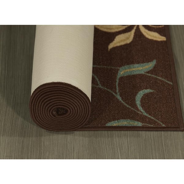 Ottomanson Non-Slip Rubberback 3x10 Indoor Runner Rug, 2'6 inch x 9'11 inch, Beige