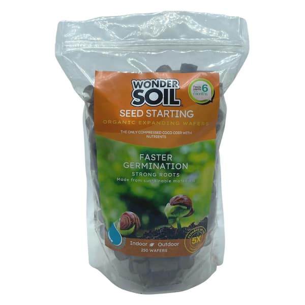 WONDER SOIL 250 Premium Organic Expanding Coco Coir Seed Starting Soil Wafers