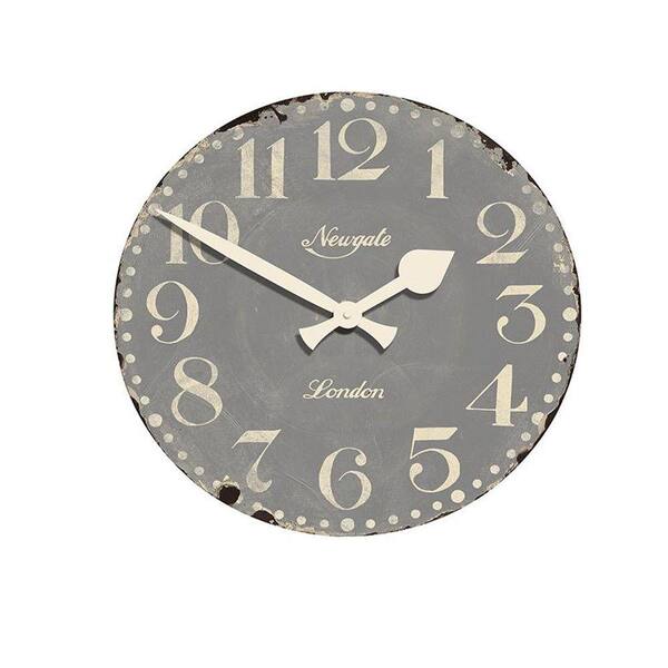 Generic unbranded 19.5 in. Market Grey Hall Clock