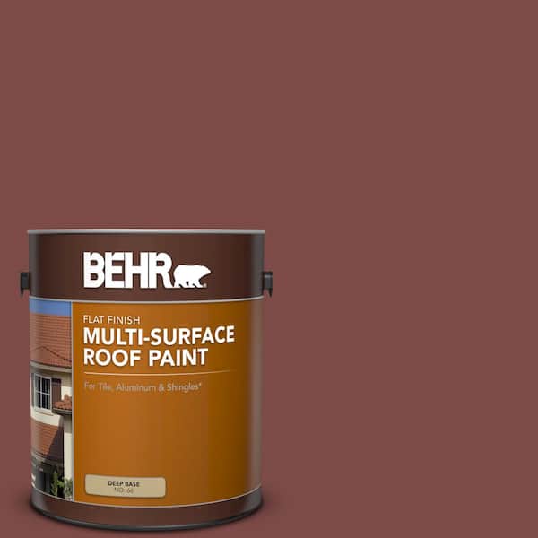 BEHR 1 gal. #SC-118 Terra Cotta Flat Multi-Surface Exterior Roof Paint
