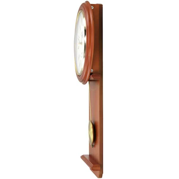 Bedford Clock Collection Olivia 24.5 in. Cherry Wood Chiming