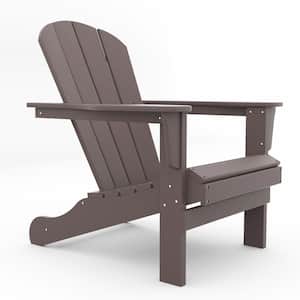 Classic Brown Wood Adirondack Chairs (Set of 2)
