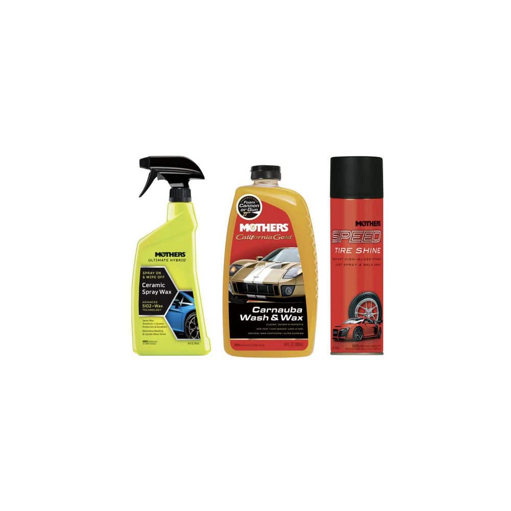 Superior Cover All Professional High Gloss Tire Shine & Wheel Cleaner Kit 