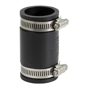 1 in. PVC Flexible Coupling with Stainless Steel Clamps