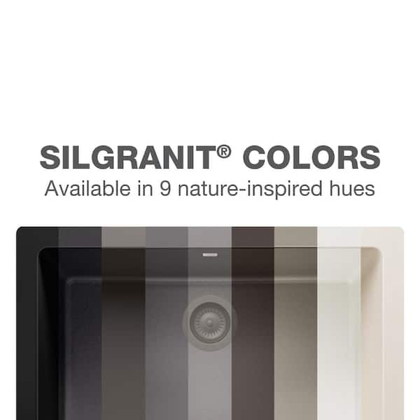 Blanco - PRECIS Undermount Granite Composite 24 in. Single Bowl Kitchen Sink in Anthracite