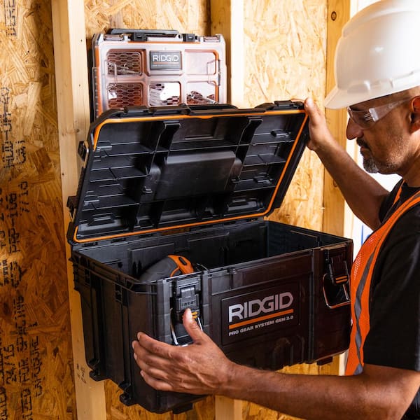 RIDGID Pro Gear System Gen 2.0 Stackable Tool box, Durable