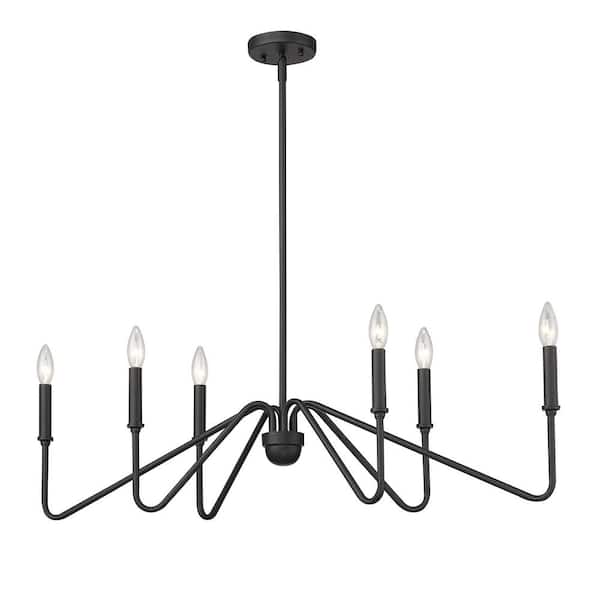 Kennedy 6-Light Natural Black Pendant