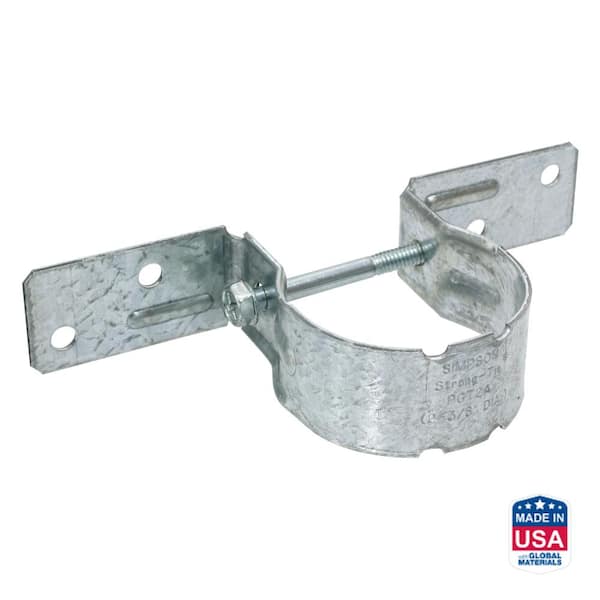 Simpson Strong-Tie PGT2A 14-Gauge Pipe Grip Tie for 2 in. Pipe (2-3/8 in. Outside Diameter)