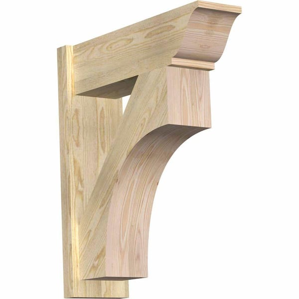 Ekena Millwork 8 in. x 30 in. x 26 in. Douglas Fir Westlake Traditional Rough Sawn Outlooker