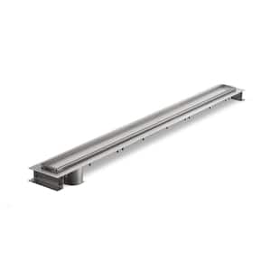 48 in. x 6.15 in. Stainless Steel Linear Shower Drain with End Bottom Outlet