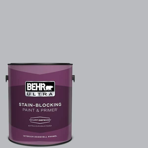 BEHR ULTRA 1 gal. #PPU18-05 French Silver Extra Durable Eggshell Enamel Interior Paint & Primer