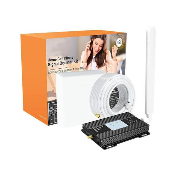 Cell Phone Signal Booster Amplifier for Home 5G 4G LTE Band 12/17 High Gain 65dB Covers 4500 sq.ft. with AGC Function