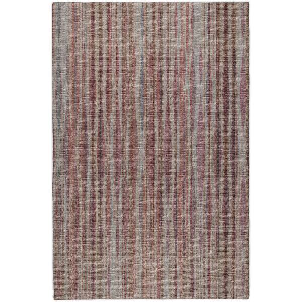 Dream Shag Premium Machine Washable Abstract ADS31 Burgundy 3 ft. x 5 ft. Area Rug