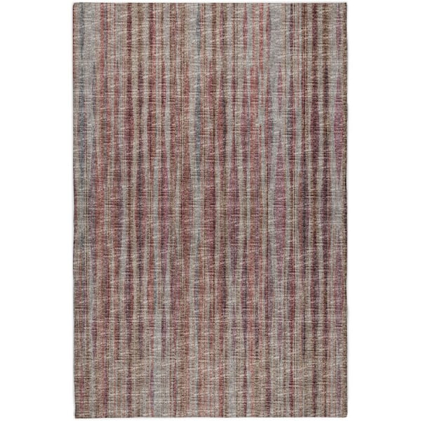 Dream Shag Premium Machine Washable Abstract ADS31 Burgundy 9 ft. x 12 ft. Area Rug