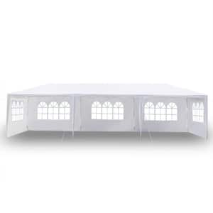 30 ft. x 10 ft. Outdoor White Gazebo Party Wedding Event Tent