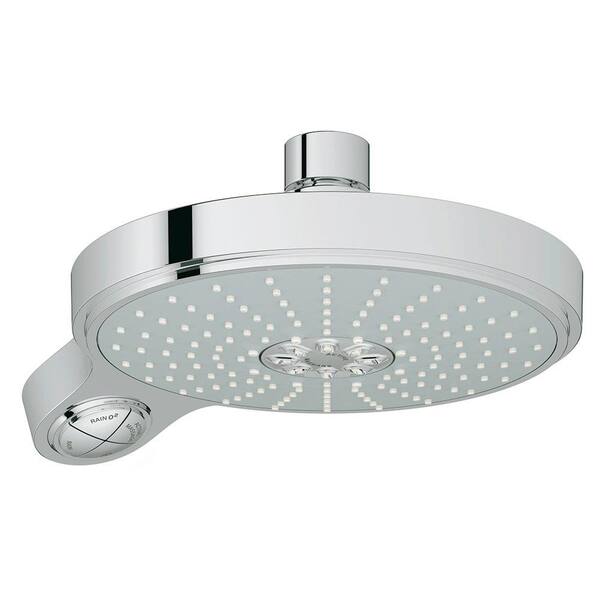 GROHE Power and Soul Cosmopolitan 4-Spray 7-1/2 in. Showerhead in StarLight Chrome