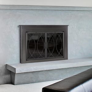 Amhearst Large Glass Fireplace Doors