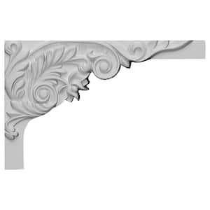 5/8 in. x 11 in. x 7 in. Polyurethane Right Springtime Stair Bracket Moulding