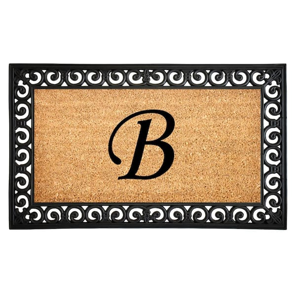 Calloway Mills Gabriel 18 in. x 30 in. Monogrammed (Letter B) Door Mat