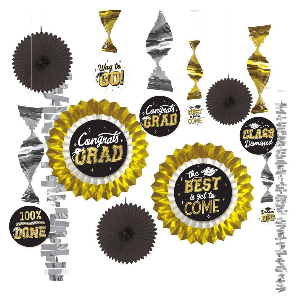 Multi Color Amscan Congrats Grad Centerpiece 18" 