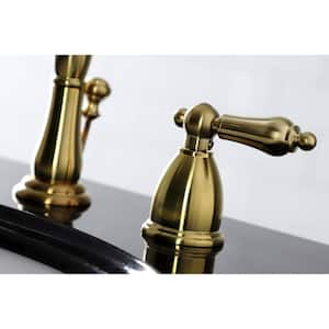 Heritage 8 in. Widespread 2-Handle Bathroom Faucet in Brushed Brass