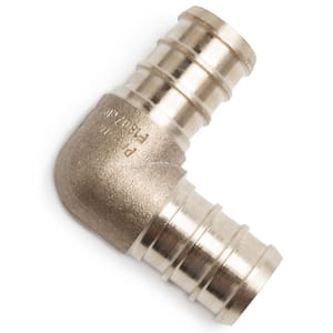 1/2 in. Brass PEX Barb 90-Degree Elbow Fittings (5-Pack)