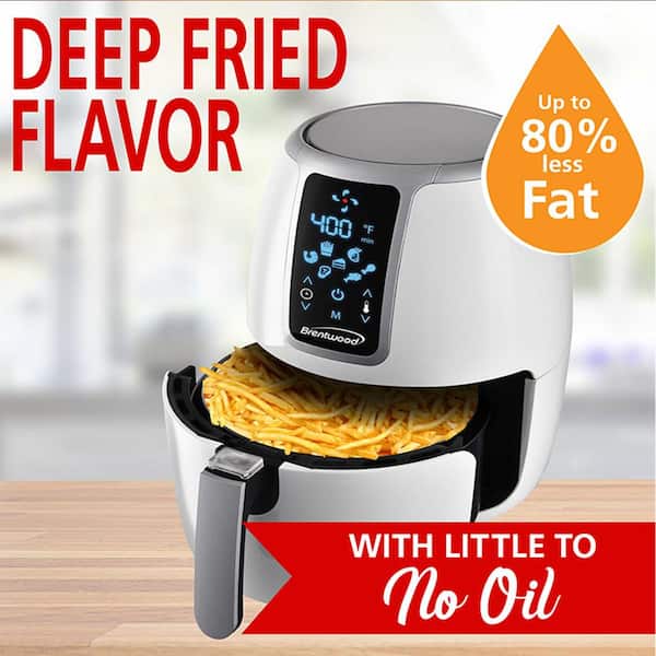 The 4-Quart Air Fryer by Dreo prepares crispy foods with less oil
