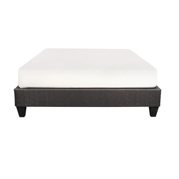 Speedy Dark Gray Upholstered Frame Twin XL Platform Bed