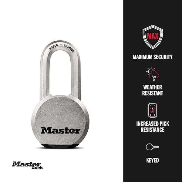 Heavy Duty Outdoor Padlock with Key, 2-1/2 in. Wide