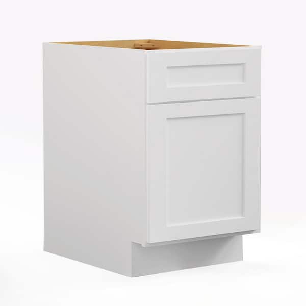 Hausvita 18 in. W x 21 in. D x 29.5 in. H in Shaker Dove Plywood Painted Ready to Assemble 2-Drawer File Base Cabinet