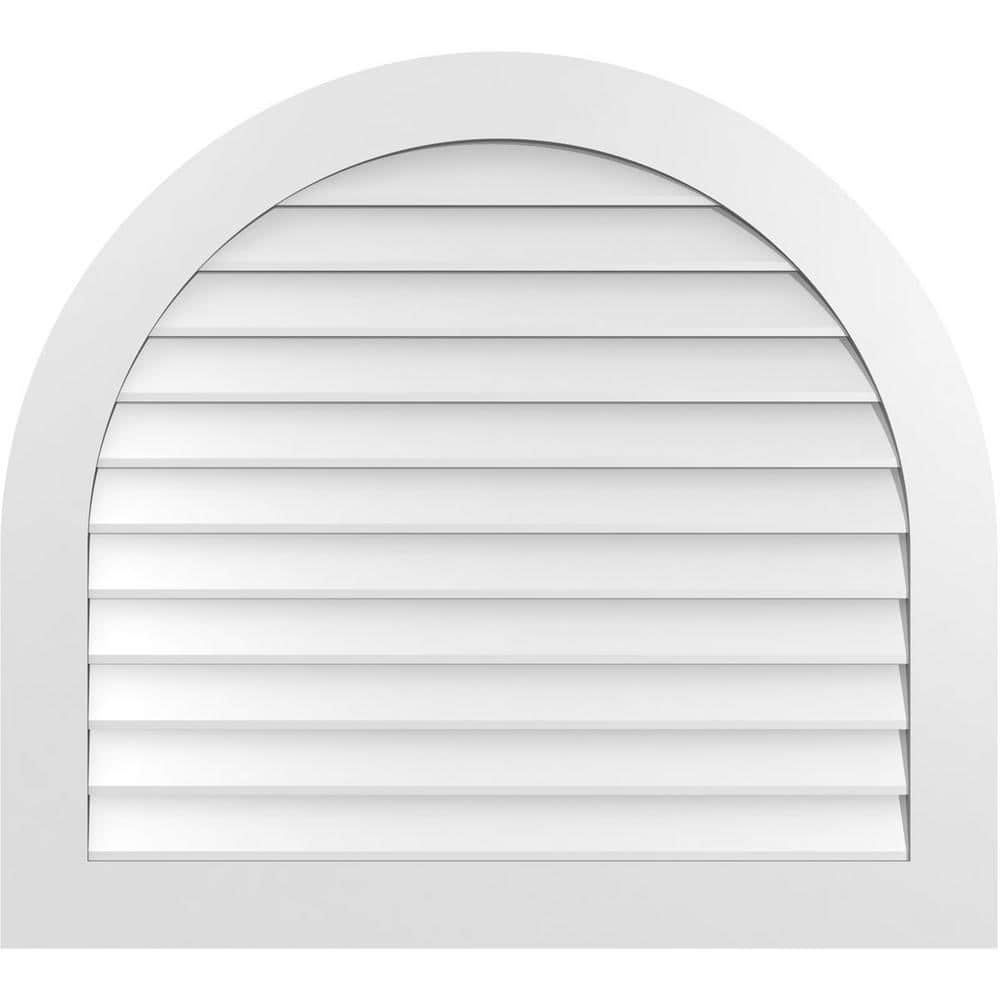 40 in. x 36 in. Round Top Surface Mount PVC Gable Vent: Decorative with Standard Frame price history on PriceWatchPro