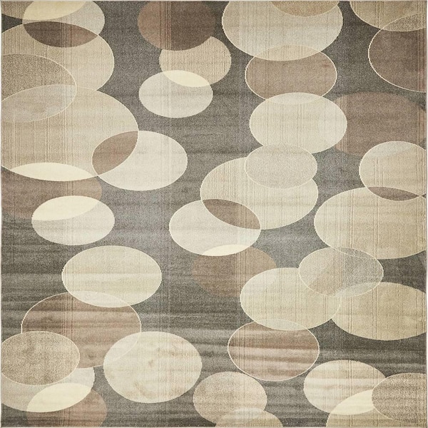 Unique Loom Chromatic Seaside Gray 10' 6 x 16' 5 Area Rug