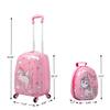 VLIVE 2-Piece Kids Luggage 18 in. Set Astronaut Pattern Blue