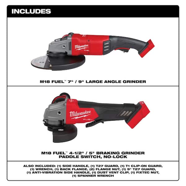 M18 FUEL™ 230 Mm Large Braking Grinder With Paddle Switch - View #2