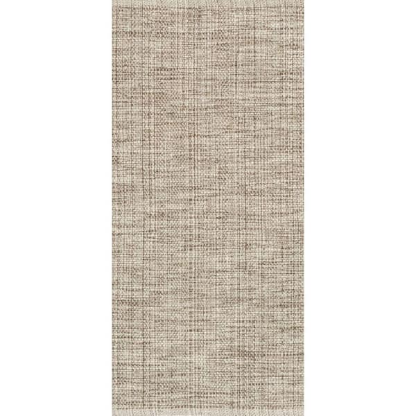 3 ft. x 8 ft. Brown Marled Handwoven Cotton Indoor Runner Rug