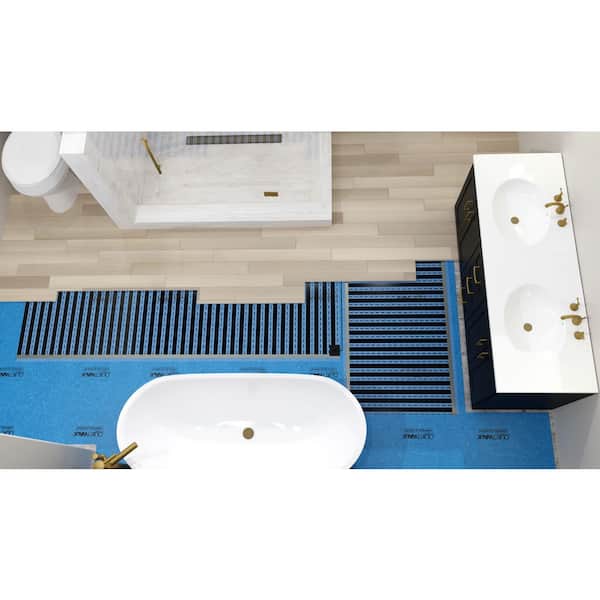 QuietWarmth Float 3'x25' Radiant Floor Heating Mat – Cuttable 120V System For Laminate, Wood & Luxury Vinyl Floating Floors (Covers 75 Sq Ft)