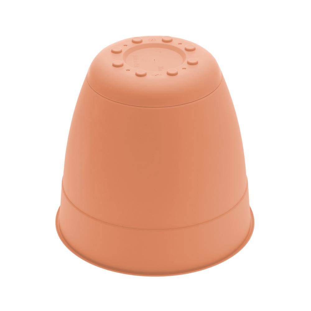Coral 16-inch Recycled Plastic Bell Planter with Saucer