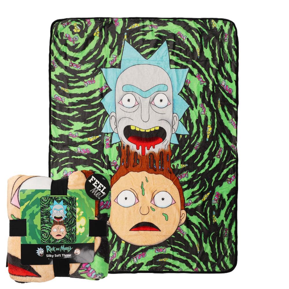 THE NORTHWEST GROUP Rick and Morty Melt Together Silk Touch Multi