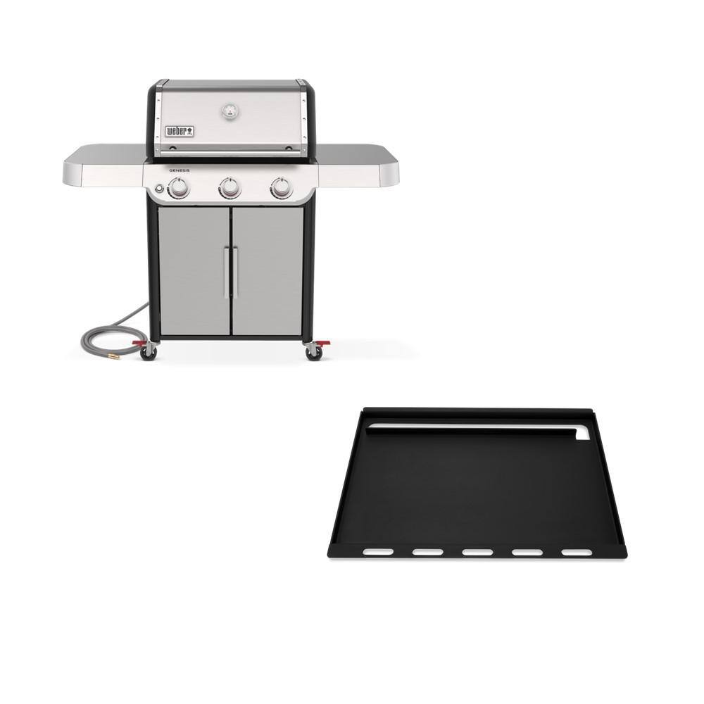 er Genesis S315 3Burner Natural Gas Grill in Stainless Steel with