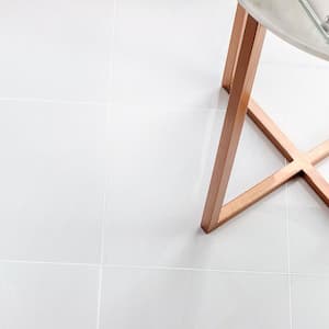 Lucid Nanoglass White 12 in. x 12 in. Polished Porcelain Floor and Wall Tile (9.68 sq. ft./Case)