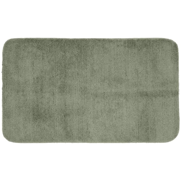 Garland Rug Glamor Deep Fern 30 in. x 50 in. Washable Bathroom Accent Rug
