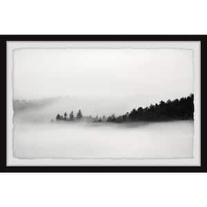 "Foggy Dark Mountains" by Marmont Hill Framed Nature Art Print 30 in. x 45 in.